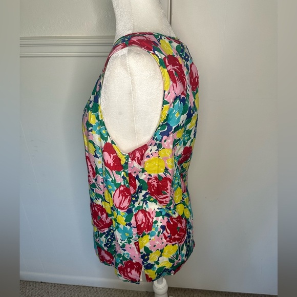 Talbots Pastel Floral Top size 12 - Picture 2 of 8